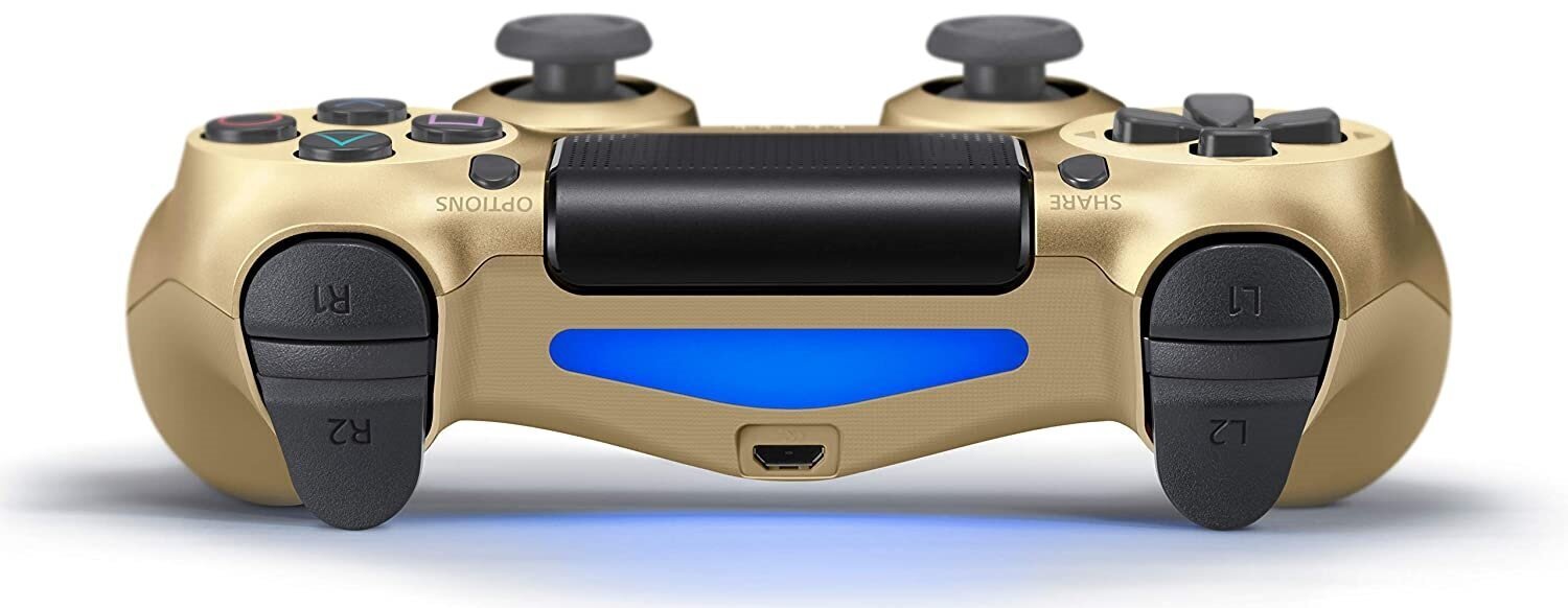 Games World PS4 Doubleshock 4 V2 juhtmeta mängupult / kontroller kullast ( Gold) PS4 / PS5 / Android / iOS, PC jaoks hind ja info | Mängupuldid | kaup24.ee