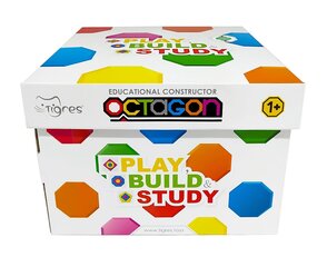 Пластиковые строительные кубики Tigres Octagon, 88 шт. цена и информация | Игрушки для малышей | kaup24.ee