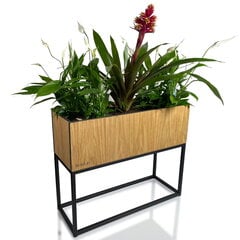 Вазон для растений - Loft Fiorino дубовый 62x22x50см цена и информация | Подставки для цветов, держатели для вазонов | kaup24.ee