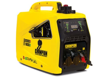 Invertergeneraator Champion 2000-vatine kahe kütusega (LPG / bensiin) hind ja info | Generaatorid | kaup24.ee
