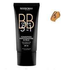 Основа-крем для макияжа BB Cream Deborah 5-в-1 Nº 5 цена и информация | Пудры, базы под макияж | kaup24.ee
