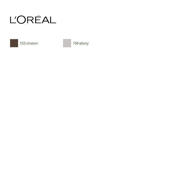 Kulmumeik Paradise Extatic L'Oreal Make Up (3 gr): Värvus - 106-ebony hind ja info | Ripsmetušid, lauvärvid, silmapliiatsid, seerumid | kaup24.ee