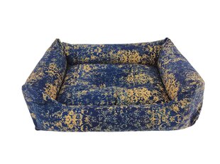 Cazo Soft Bed Vintage sinine pesa koertele 75x60cm цена и информация | Лежаки, домики | kaup24.ee