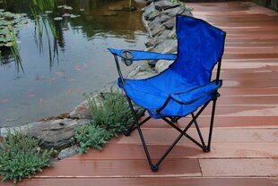 Складной стул для рыбалки HUGO синий цена и информация | Туристическая мебель | kaup24.ee