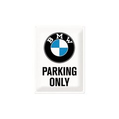 Металлическая пластина 30x40 см, BMW Parking only цена и информация | Детали интерьера | kaup24.ee