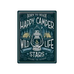 Металлическая пластина 30х40 см / Happy Camper цена и информация | Детали интерьера | kaup24.ee