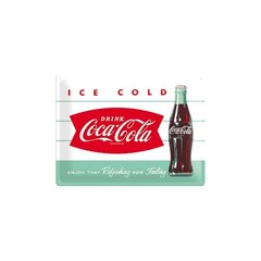 Металлическая пластина 30x40 см / Coca Cola Ice cold цена и информация | Детали интерьера | kaup24.ee