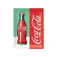 Металлическая пластина 30x40 см / Бутылка Coca-Cola Pop Art цена и информация | Детали интерьера | kaup24.ee