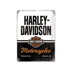 Металлическая пластина 30x40 см / Harley-Davidson - Motorcycles цена и информация | Детали интерьера | kaup24.ee