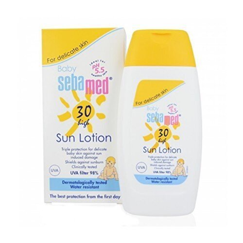 Laste päikesekreem Sebamed SPF 30 Baby(Sun Lotion) 200 ml цена и информация | Päikesekreemid | kaup24.ee