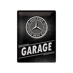 Металлическая пластина 30x40 см / Mercedes-Benz - Garage цена и информация | Детали интерьера | kaup24.ee