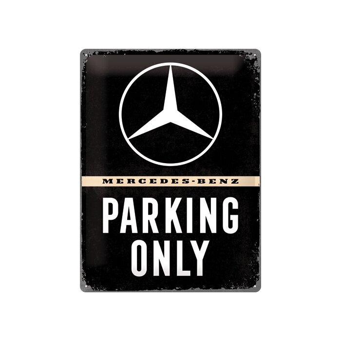 Metallplaat 30x40cm / Mercedes-Benz parking only hind ja info | Dekoratsioonid | kaup24.ee