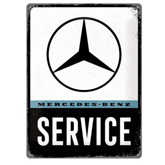 Metallplaat 30x40cm / Mercedes-Benz Service hind ja info | Sisustuselemendid | kaup24.ee