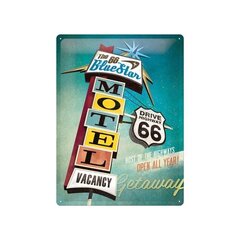 Metallplaat 30x40cm / The 66 Blue Star Motel hind ja info | Dekoratsioonid | kaup24.ee