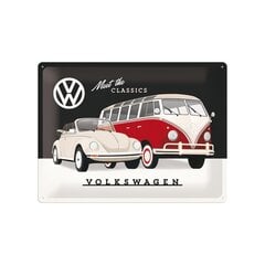 Металлическая пластина 30x40 см / VW Meet The Classics цена и информация | Украшения | kaup24.ee