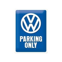 Металлическая пластина 30x40 см / VW Parking Only цена и информация | Декорации для сада | kaup24.ee