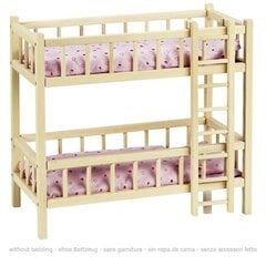 Деревянная кукольная кровать с лестницей цена и информация | Игрушки для девочек | kaup24.ee