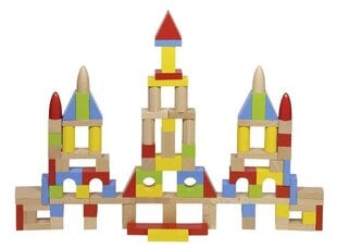 Строительные кубики в тканом мешочке / 100 шт цена и информация | Развивающие игрушки | kaup24.ee
