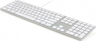 Клавиатура Matias FK318LS-UK, серебренная цена и информация | Клавиатуры | kaup24.ee