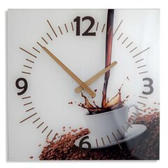Стеклянные настенные часы - Чашка кофе 2 цена и информация | Часы | kaup24.ee