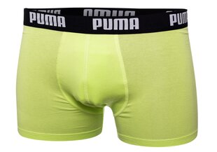 Meeste bokserid Puma, 2 paari, tume laim, hallid, 906823 30 18577 hind ja info | Meeste aluspesu | kaup24.ee