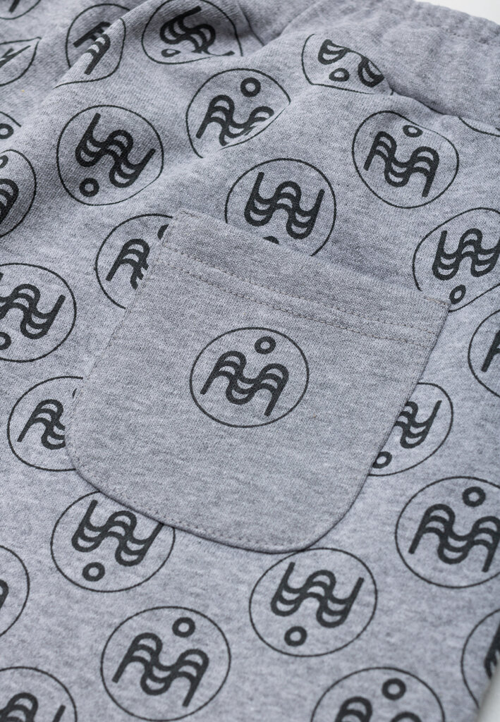 Naiste dressipüksid, puuvillased, logoga, Melanžhall, SNP61018 Hele trükiga hind ja info | Naiste püksid | kaup24.ee