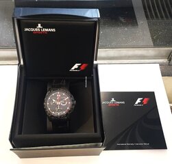 Часы мужские Jacques Lemans Geneve F1 Professional Chronograph F-5003B цена и информация | Мужские часы | kaup24.ee