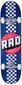 RAD Checker Stripe rula 7,75", Navy hind ja info | Rulad | kaup24.ee