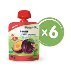 "Ploom" orgaaniline püree FLEUR ALPINE, alates 4 elukuust, 90 gr x 6 hind ja info | Püreed | kaup24.ee