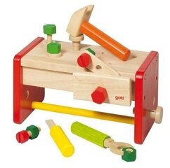 Puidust tööpink-tööriistakast hind ja info | Poiste mänguasjad | kaup24.ee