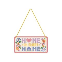 Metallplaat 10x20 cm / Home Sweet Home hind ja info | Sisustuselemendid | kaup24.ee