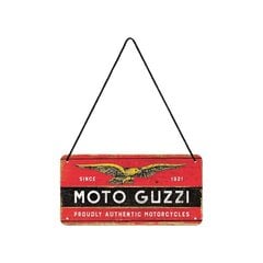 Metallplaat 10x20 cm / Moto Guzzi logo цена и информация | Детали интерьера | kaup24.ee