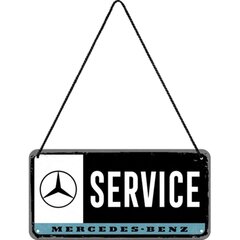 Metallplaat 10x20 cm / Mercedes-Benz Service hind ja info | Sisustuselemendid | kaup24.ee