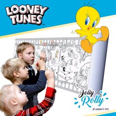 Gerardo's Toys kleebitav värvimispaber rullis Jolly Rolly, Looney Tunes цена и информация | Принадлежности для рисования, лепки | kaup24.ee