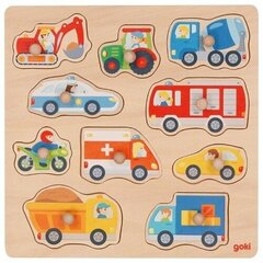 Nuppudega pusle "Autod" hind ja info | Imikute mänguasjad | kaup24.ee