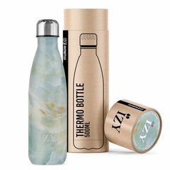 Термо-бутылка IZY Bottle, 500ml, Marble Green цена и информация | Термосы, термокружки | kaup24.ee