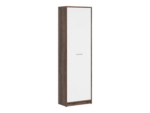 Шкаф BRW Nepo Plus 1D, коричневый/белый цена и информация | Шкафчики в гостиную | kaup24.ee