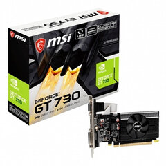 Graafikakaart MSI N730K-2GD3/LP 2 GB DDR3 hind ja info | Videokaardid (GPU) | kaup24.ee