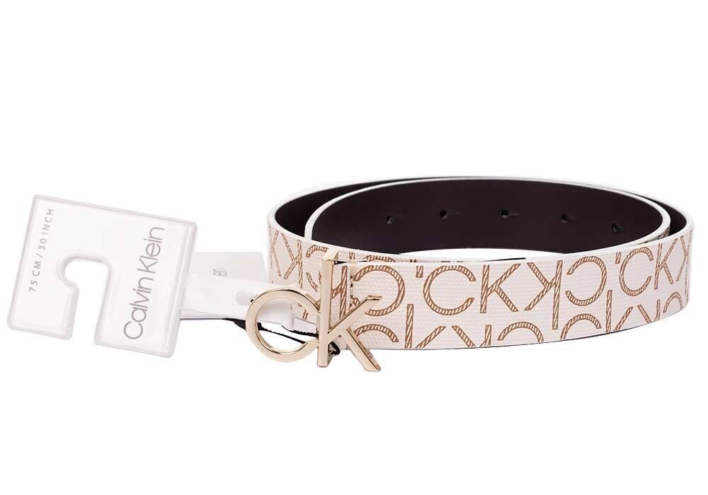 Naiste püksirihm Calvin Klein CK LOGO BELT 30 MM MONO K60K607334 0K9 26368 hind ja info | Naiste vööd | kaup24.ee