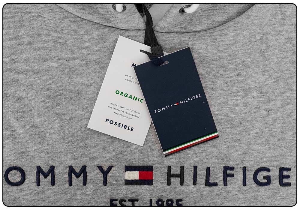 Meeste dressipluus Tommy hilfiger CORE TOMMY LOGO HOODY, hall MW0MW10752 501 28236 hind ja info | Meeste T-särgid | kaup24.ee