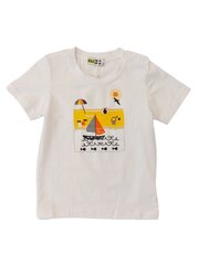 Детская футболка 2020160 01, белая 2020160*01-98 цена и информация | Рубашки для мальчиков | kaup24.ee