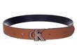 Naiste vöö Calvin Klein 2in1 MONO HARDARE ROUND REV PLQ 30 mm, must / pruun K60K607601 00V 38176 hind ja info | Naiste vööd | kaup24.ee