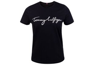 Naiste T-särk Tommy Hilfiger HERITAGE CREW NECK GRAPHIC TEE BLACK WW0WW24967 017 25459 цена и информация | Женские футболки | kaup24.ee