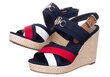 Naiste sandaalid Tommy Hilfiger Essential Hardware High Wedge Navy FW0FW05615 0GY 25797 hind ja info | Naiste sandaalid | kaup24.ee