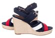 Naiste sandaalid Tommy Hilfiger Essential Hardware High Wedge Navy FW0FW05615 0GY 25797 hind ja info | Naiste sandaalid | kaup24.ee