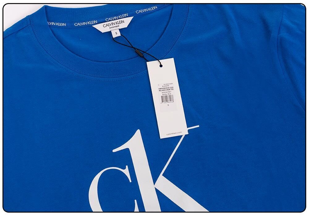 Meeste T-särk Calvin Klein RELAXED CREW TEE BLUE KM0KM00646 C5D 26055 цена и информация | Meeste T-särgid | kaup24.ee