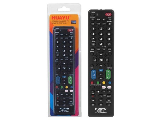 HQ LXP915E Universal TV Remote control Sharp LCD / LED / SH-915E / Black цена и информация | Smart TV tarvikud | kaup24.ee