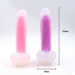 Navigator Silicone G-Spot Dildo with Harness Purple цена и информация | Фаллоимитаторы | kaup24.ee