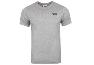 Мужская футболка Tommy Hilfiger TJM REGULAR CORP, с логотипом, с вырезом, серая, DM0DM09588 P01 28 032 цена и информация | Мужские футболки | kaup24.ee
