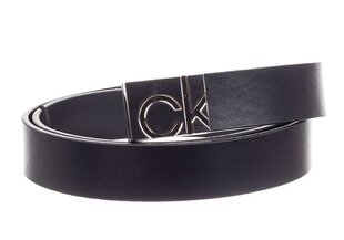 Naiste püksirihm Calvin Klein SQUARE PLAQUE BUCKLE BELT, 25 mm, must K60K607657 BAX 26105 hind ja info | Naiste vööd | kaup24.ee